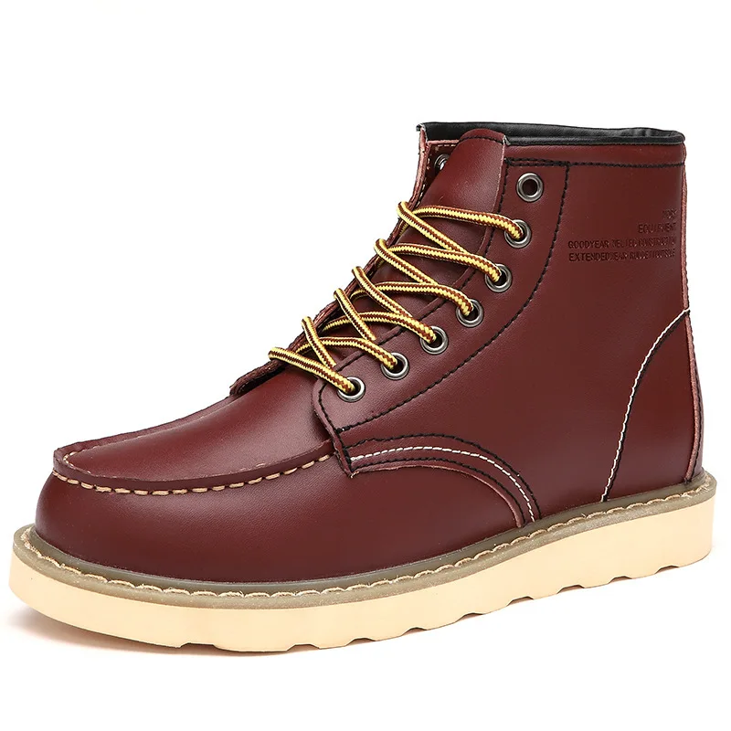 Men Casual Business Office Formal Dress Chelsea Boots Platform Shoes Genuine Leather Boot Black Ankle Botas Hombre Chaussure - Image 2