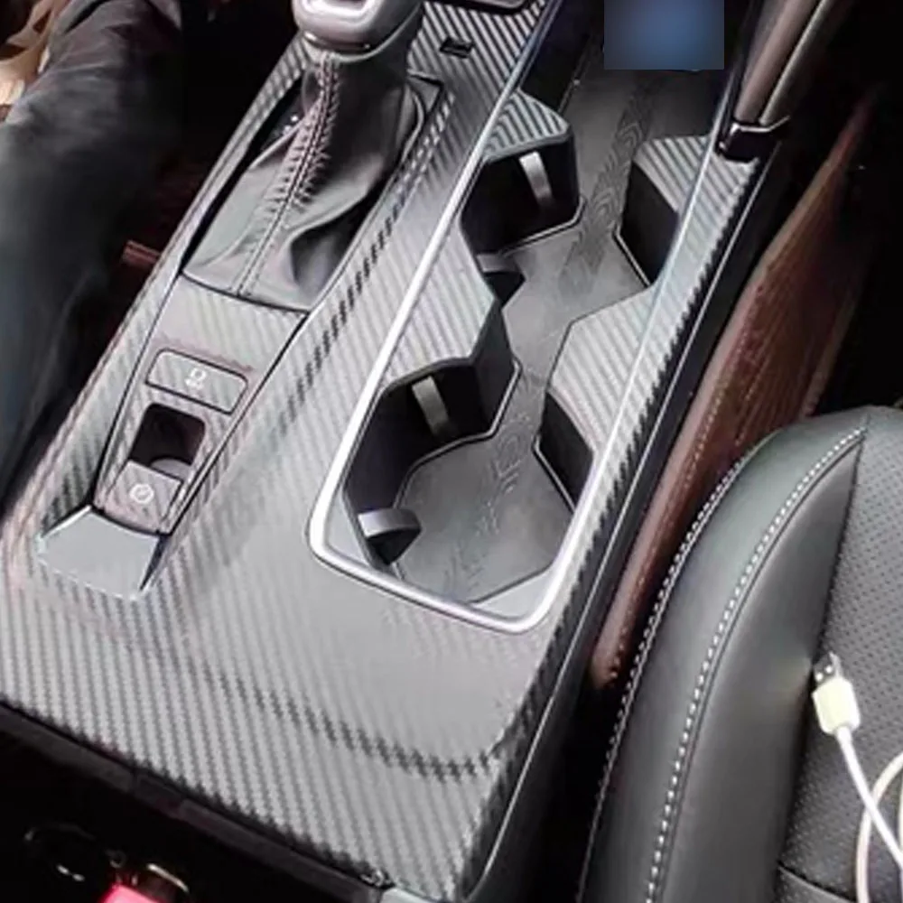 Carbon Fiber Interior car Sticker For Toyota Camry XV80 2024-2025 Central Console Gear Shift Panel Door Handle Cover Trim