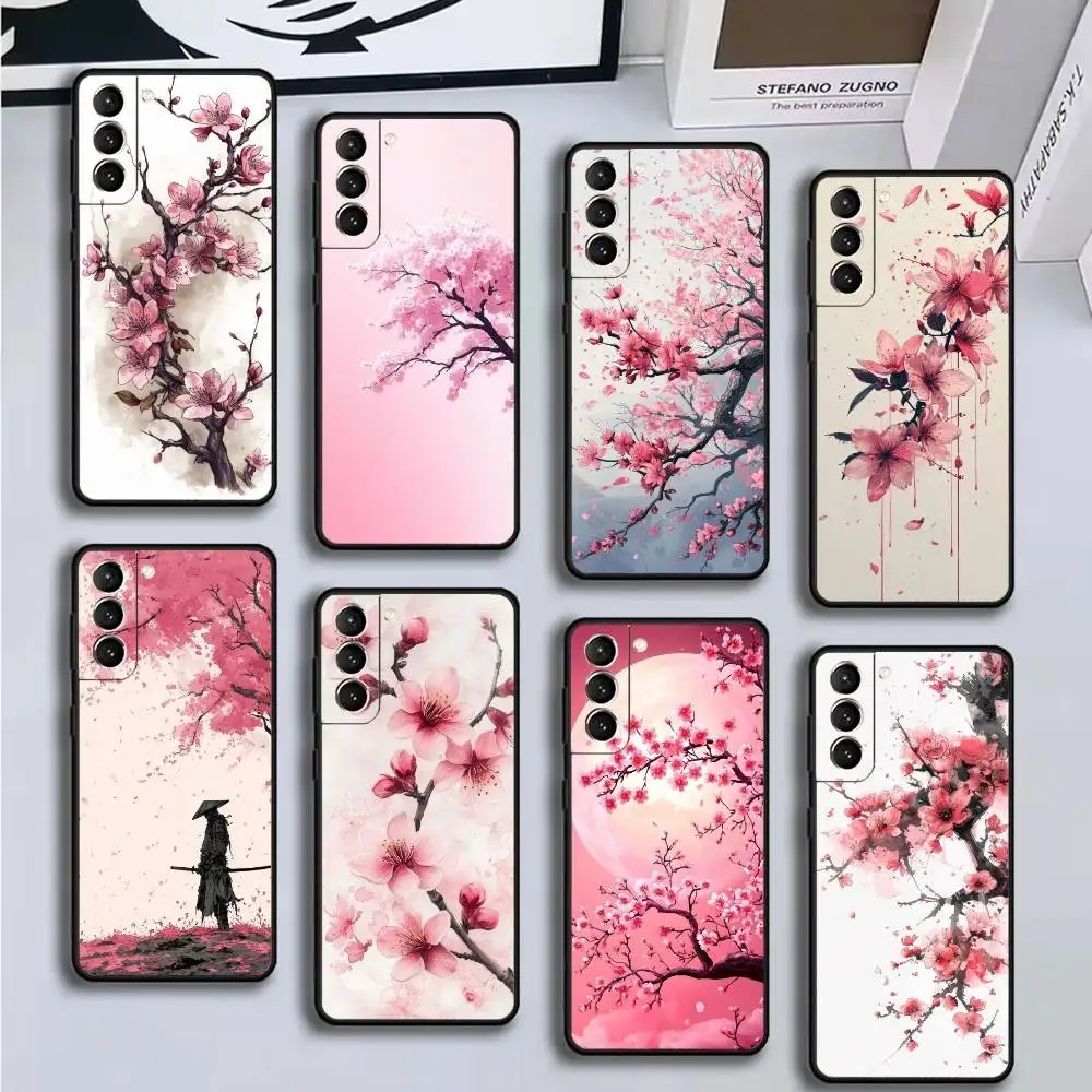 

Cherry Blossom Tree Phone Case For Samsung GalaxyA13,21s,22,31,32,52,53,71,72,73,Soft Black Cover