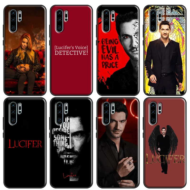 American TV Series Lucifer Soft Phone Case For Huawei P20 P30 P40 Lite Mate 10 20 Pro P Smart 2019 2021 Back Cover