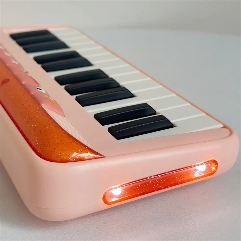 24 teclas niños Piano Electrónico teclado de órgano música iluminación juguetes educativos instrumento Musical niños niño niña regalos