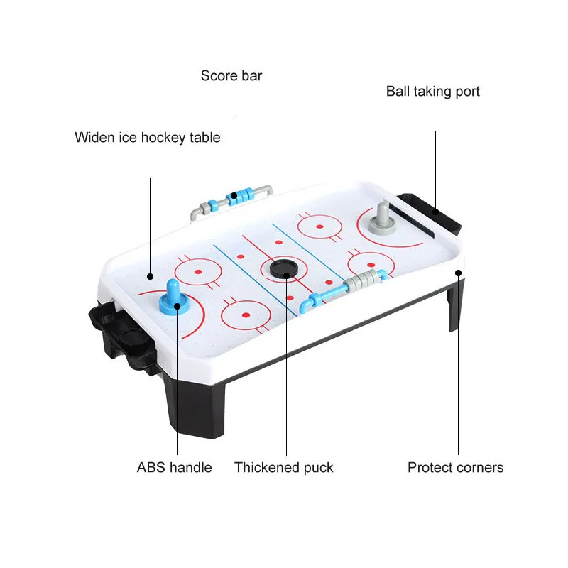 Tabletop Hanging Ice Hockey Mini Arcade Air Table Top Game Educational Toys For Kids Adults Battery-Operated No Include Battery