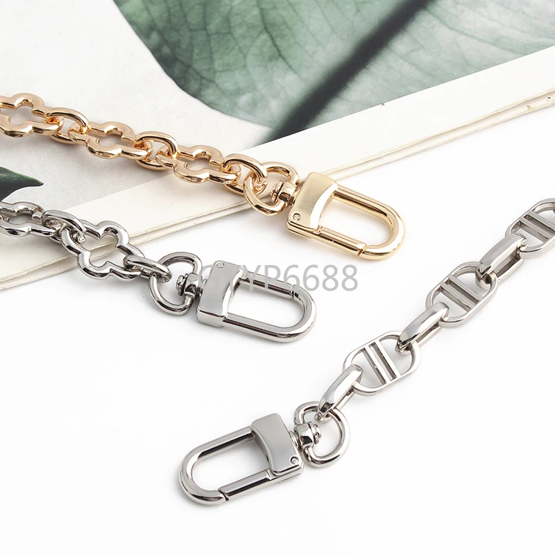 Gold,Silver 30/60/120CM Zinc Alloy Metal Replacement Chains For Women\'s Shoulder Crossbody Bags Strap DIY Removable Accessories