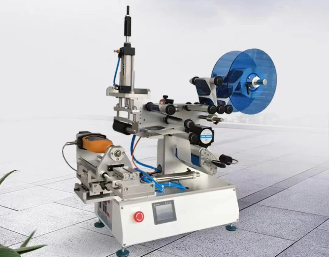 

Semi-automatic Desktop Vial Square Bottle Rotary Applicator Machine Flat Sticker Label Machine Plastic Round Label Machine
