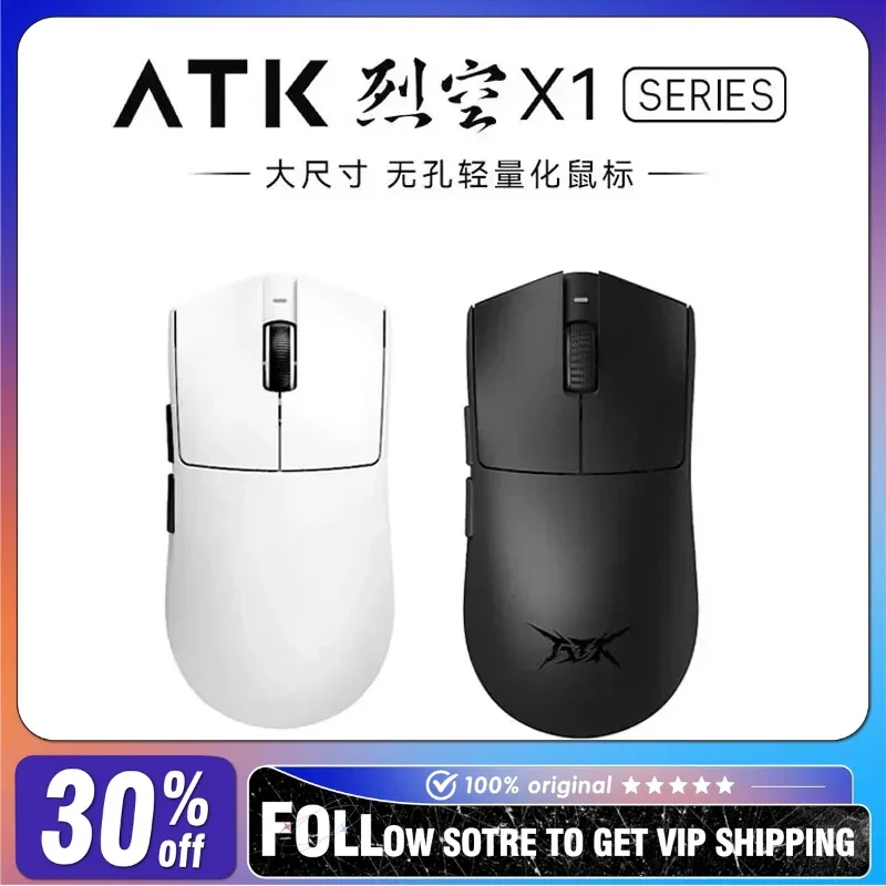 ATK X1 Pro Max Wireless Mouse X1 Ultra Bluetooth Mouse Lightweight PAW3950 Sensor Pc Gamer E-sports Office Gaming Accessories