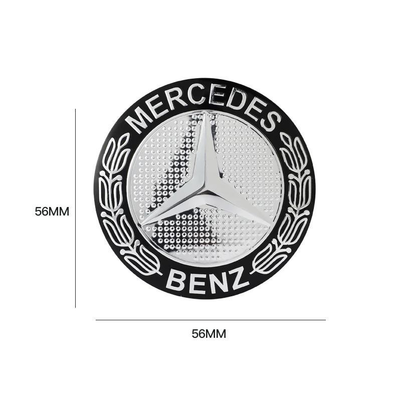 4Pcs 56mm Car Wheel Center Hub Cap Emblem Sticker Accessories For Mercedes Benz W204 GLC AMG CLA Brabus Smart Maybach W205 W203