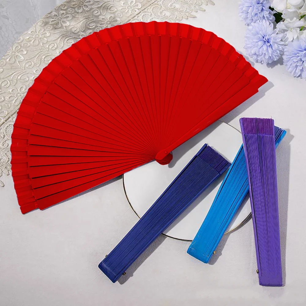 Wholesale Vintage Hand Fan Summer Women Wooden Fan for Wedding Party Dance Accessories Home Decor Folding Fan