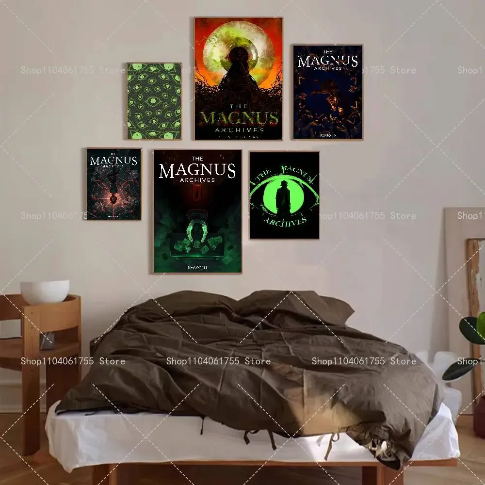 Game The M-Magnus A-Archives  Poster Self-adhesive Art Waterproof Paper Sticker Coffee House Bar Room Wall Decor