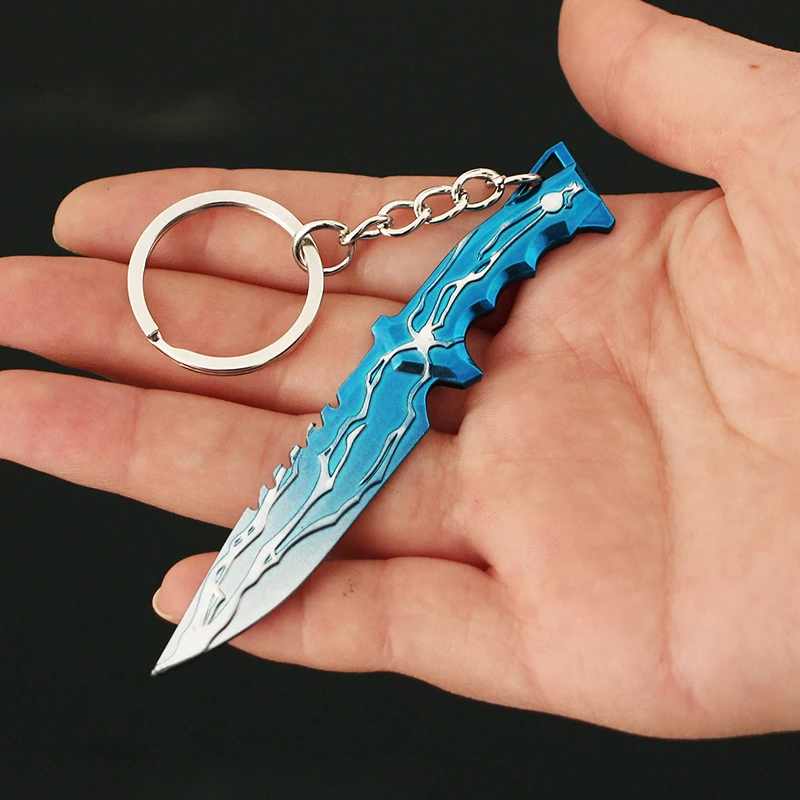 Valorant Neo Frontier Model Smite Knife Keychains CSGO Champions 2021 Karambit Sovereign Sword Model Keyrings Bakcpack Pendant