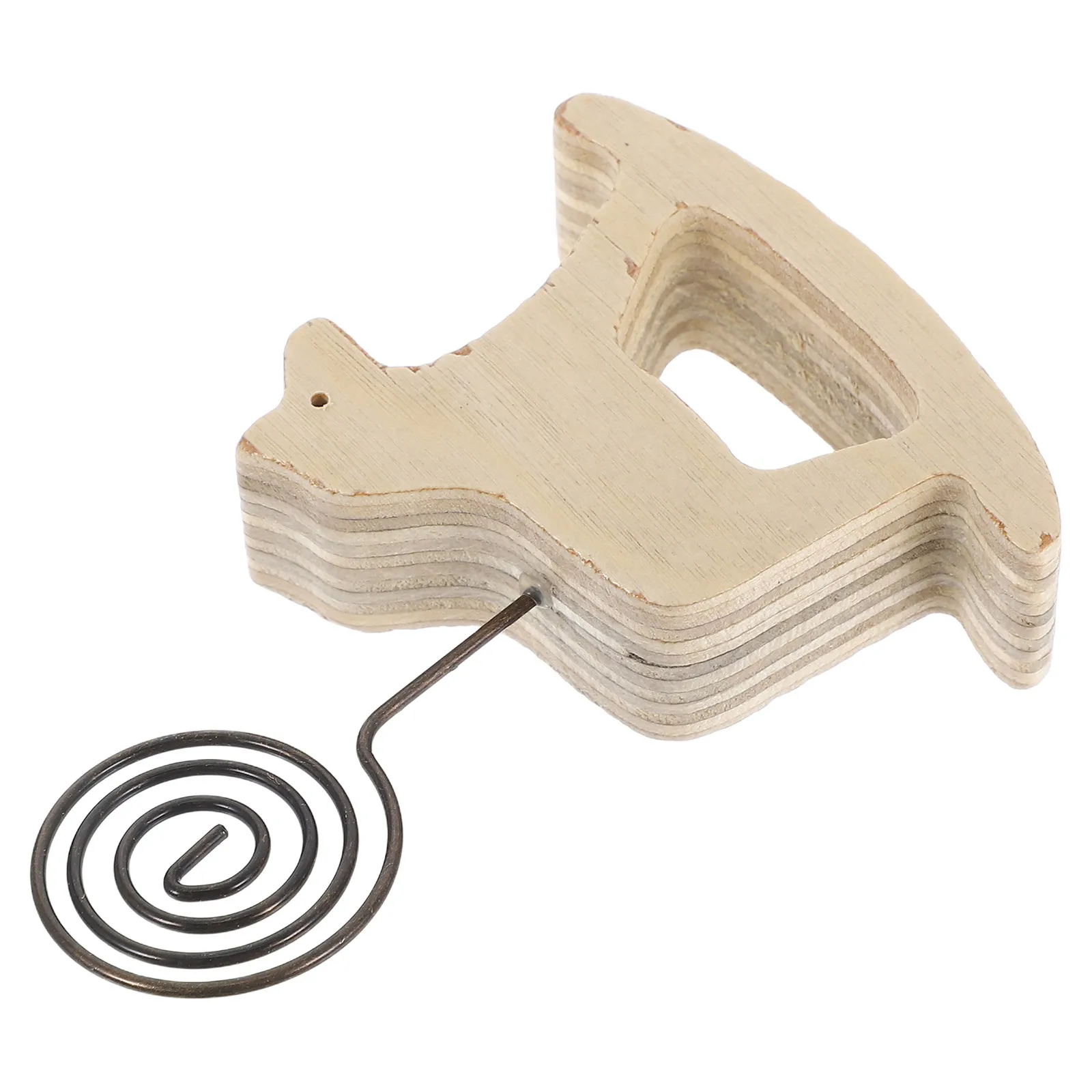 Wooden Horse Place Card Holder Wire Photo Clip Stand for Table Decor Birthday Wedding Party Favors Picture Display Stand