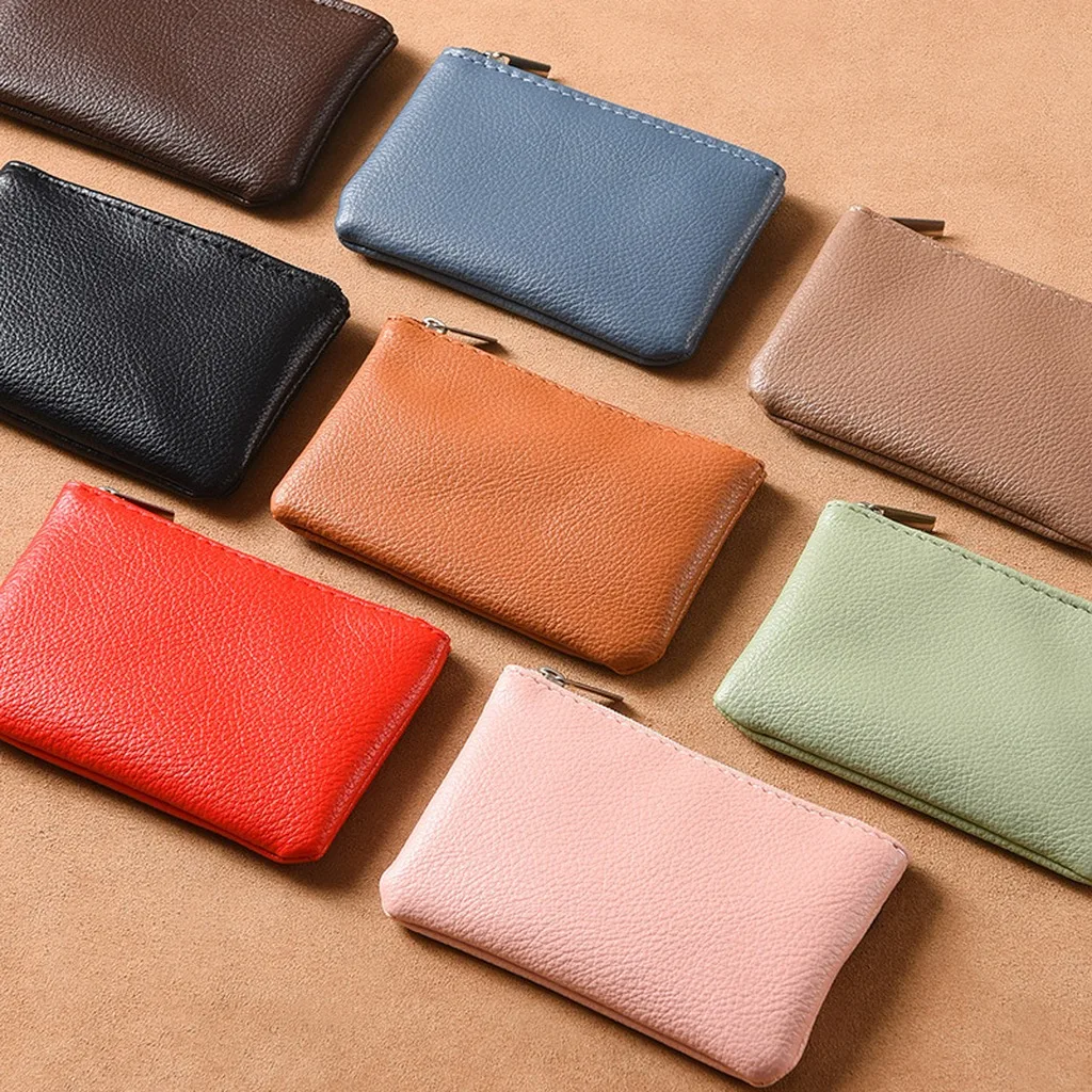 Unisex Coin Purse Wear-Resistant Zipper Coin Purse Mini Coin Purse Foldable For Light Outings Shopping Commuting