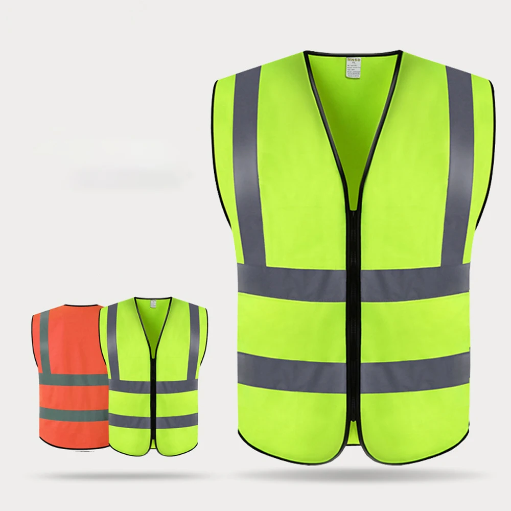 

Safety Vests High Visibility Vest with Reflective Strips Working Clothes for Outdoor Works Fluorescent Vest