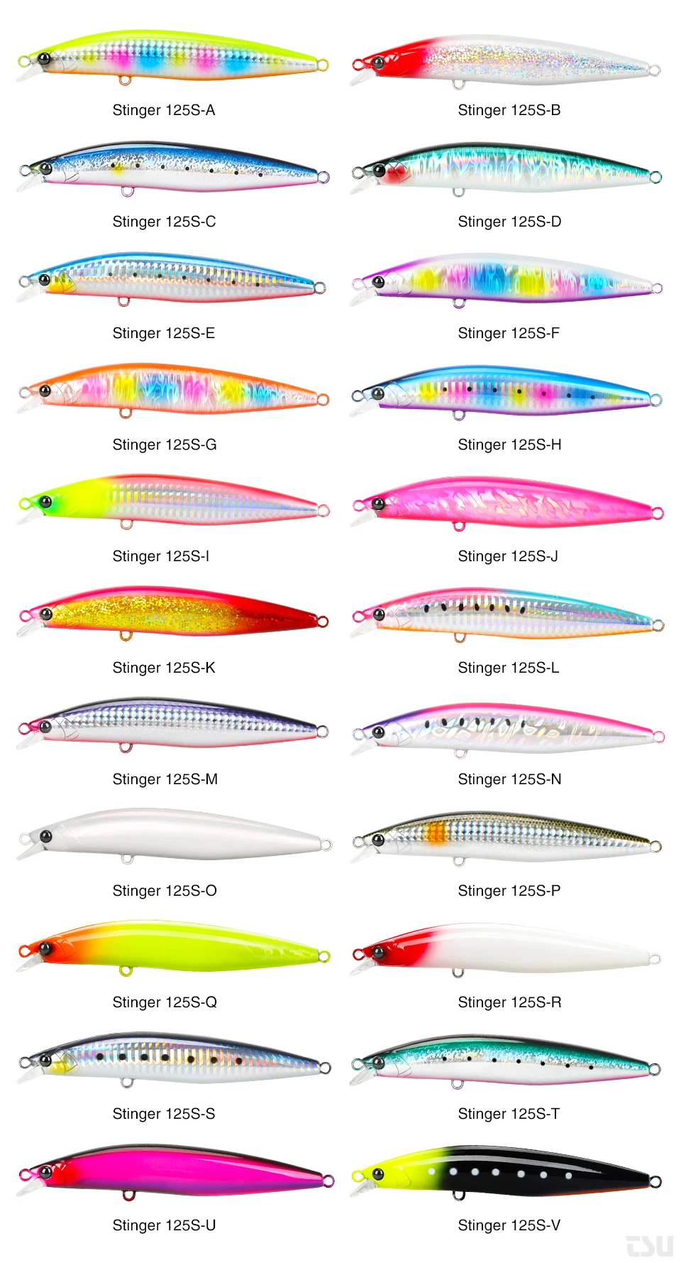 TSURINOYA High Strength Ultra-long Casting Sinking Minnow Stinger 125S 125mm 28g Saltwater Fishing Lure Artificial Hard Baits