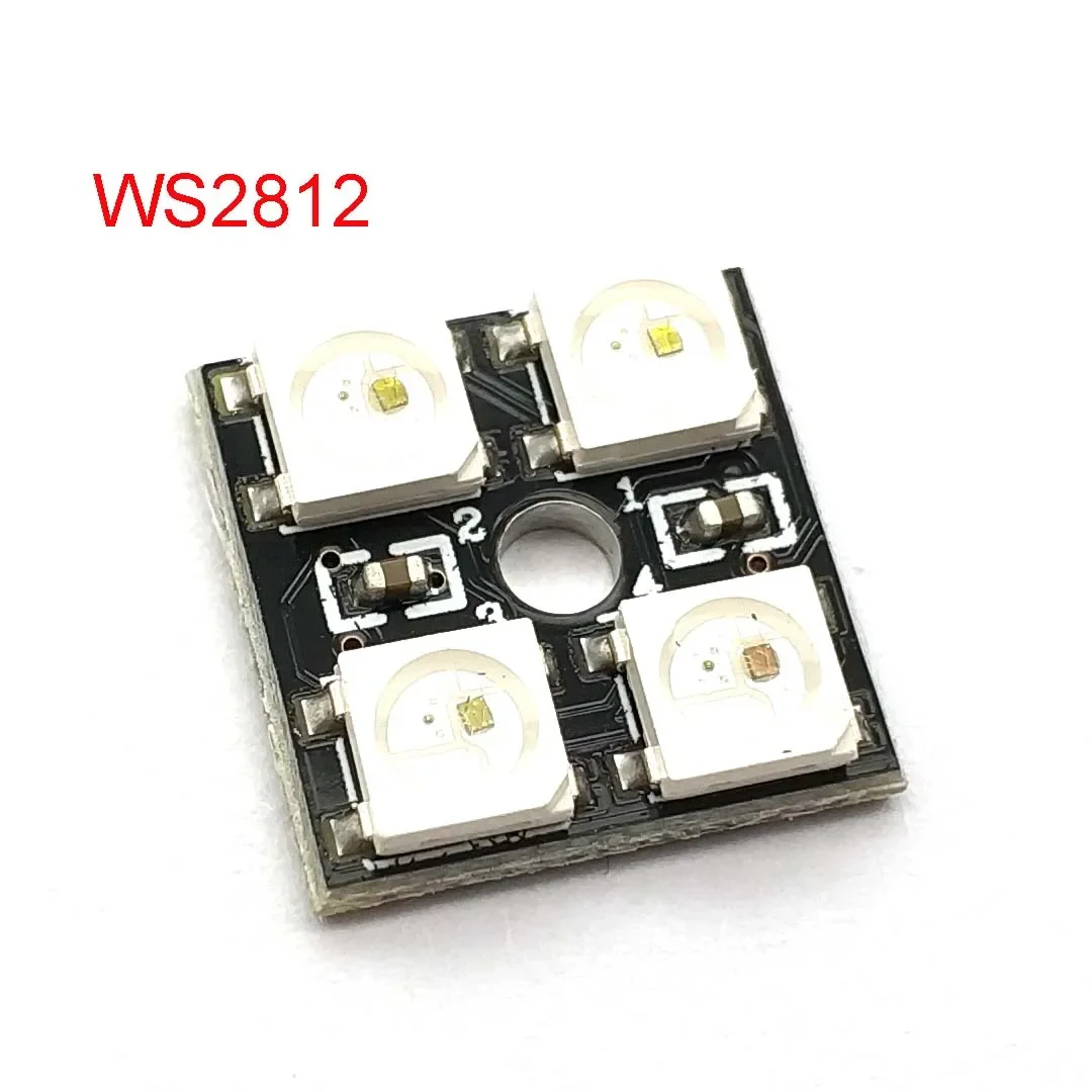 WS2812 5V 5050 RGB LED Lamp Panel Board 4-Bit LED Development Board