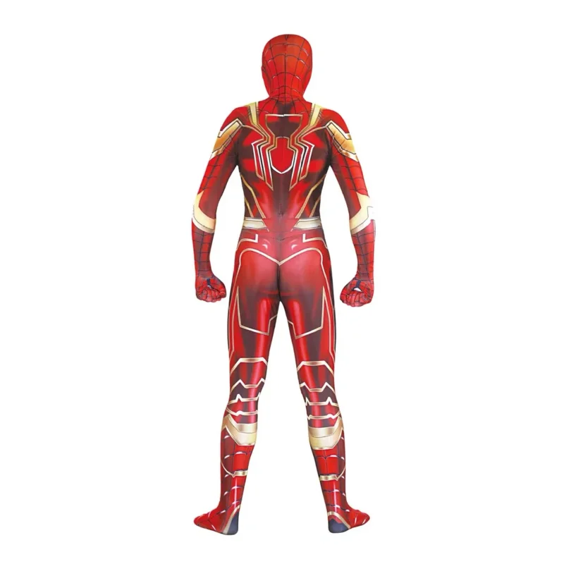 Adults Kids Spidercosplay Gold Iron Costume SuperHero Cosplay Zentai Suit Men Boys Male Homecoming Bodysuit Party JumpSuit