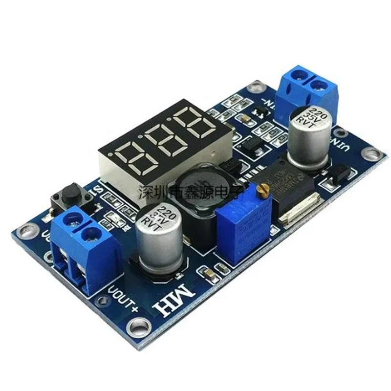 LM2596 DC-DC Adjustable Step-Down Module With Digital Display Voltmeter   Regulated PowerSupply