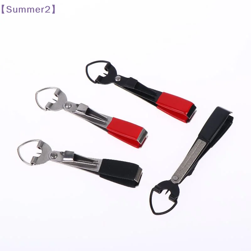 【Xia2】4 In 1 Fishing Tool Quick Tie Nail Clipper Line Pliers Sharpener For Hooks And Clear Eye Equipment{S}
