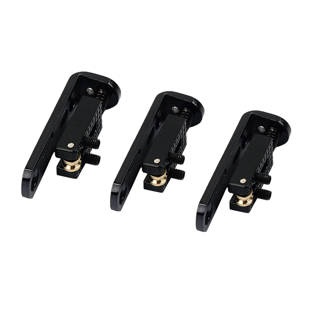 

Bass Guitar Bridge Black Durable Machined Metal Replacement Part Smooth Polished Guitar Bridge Parts Rolling Saddle
