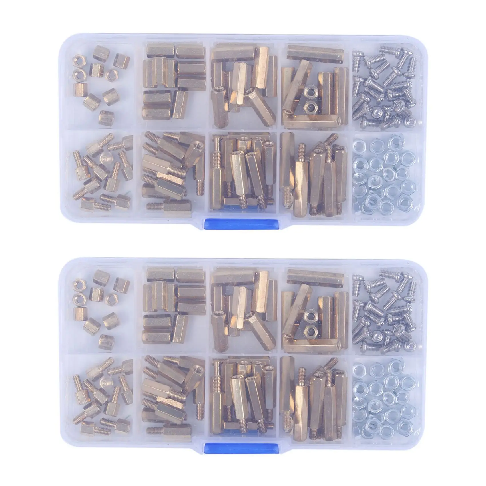 A84X-M3 Male-Female Hex Brass Standoff Bolt Screw Nut Motherboard Assortment Kit Mount 240Pcs