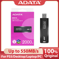 Original ADATA SC610 Portable SSD Solid State Drive500GB1000GB 2000GB High Speed USB 3.2Gen2 x2 Type-A for PS5 Desktop Laptop PC