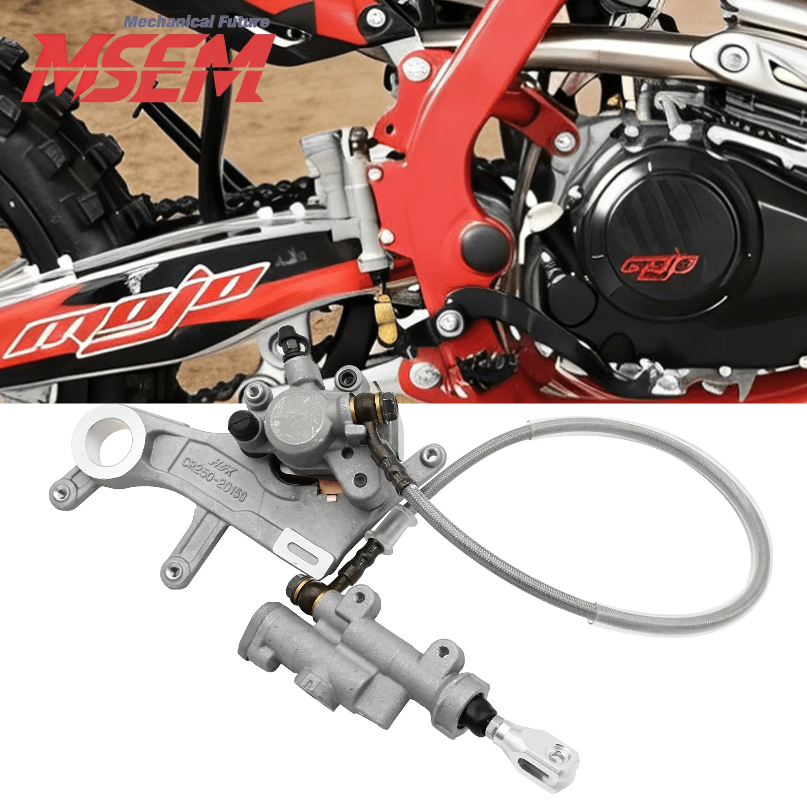 

Для мотоциклов Honda CRF250R CRF450R 2002-2022, CRF250X CRF450X 2004-2020, CRF125R: задний тормозной суппорт и узел тормозного насоса