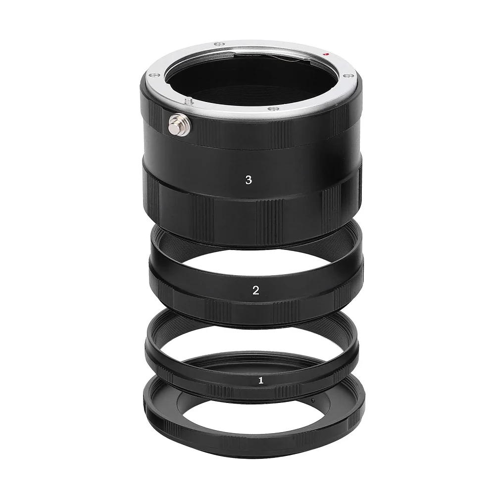 Mcoplus Metal Manual Macro Extension Tube Adapter Ring for Olympus OM Mount E620 E610 E520 E510 E500 E450 E420 E410 E5 E7 Camera