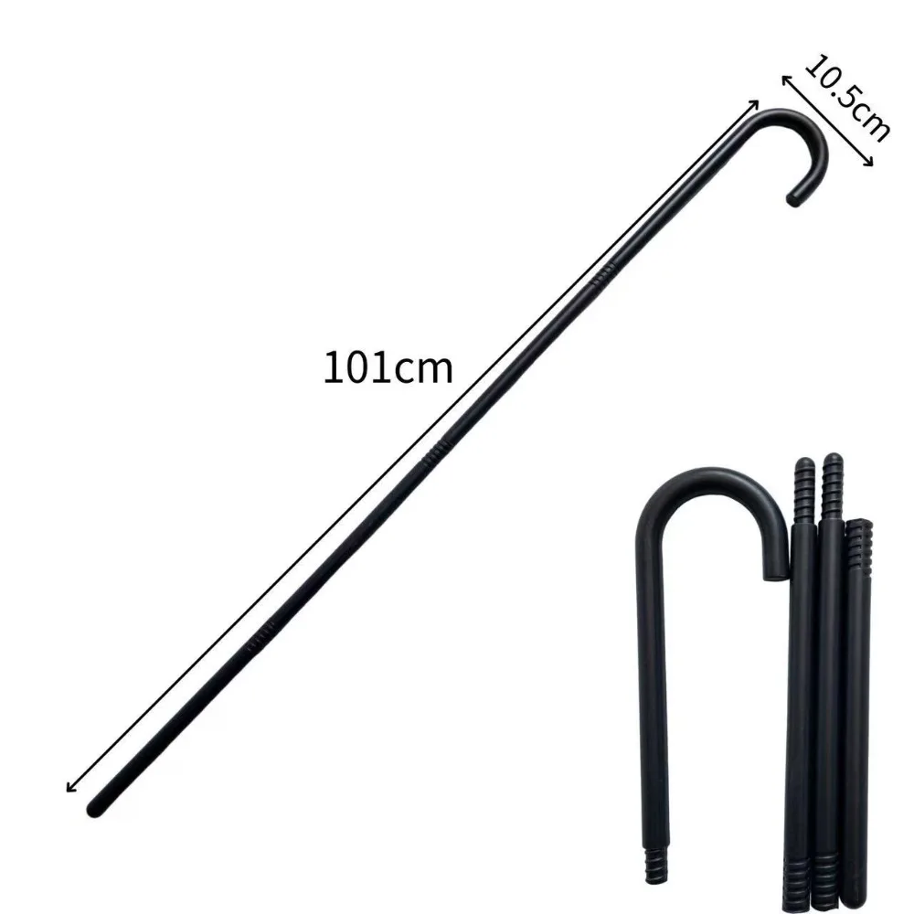 Magician Plastic Halloween Scepter Stage Performance Role Play Costume Cane Black Vintage Cosplay Walking Stick Party Props