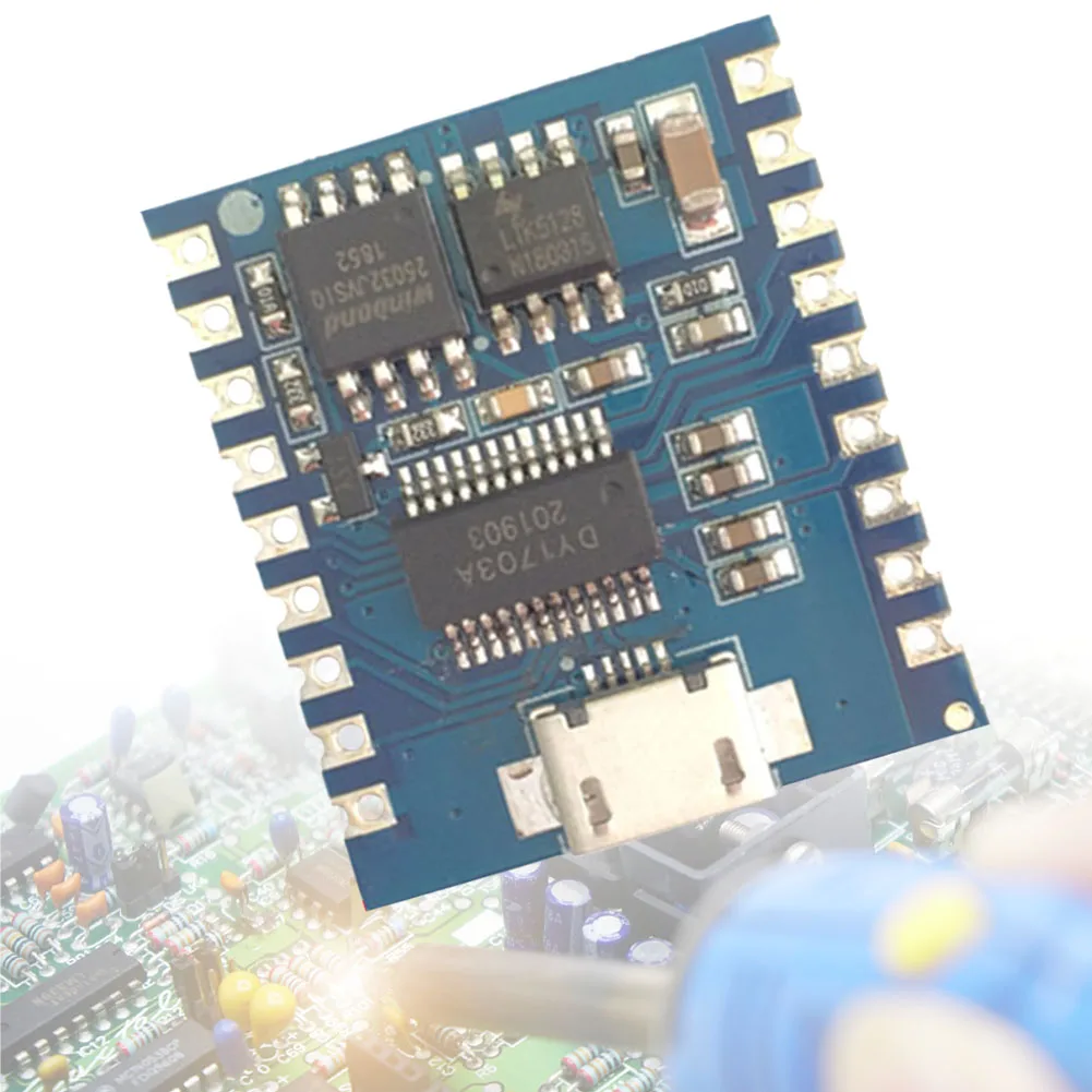 DY-SV17F Аудиомодуль USB-загрузка Флэш-голосовой модуль Модуль воспроизведения голоса 5 Вт Голосовой модуль MP3-плеера 4 МБ