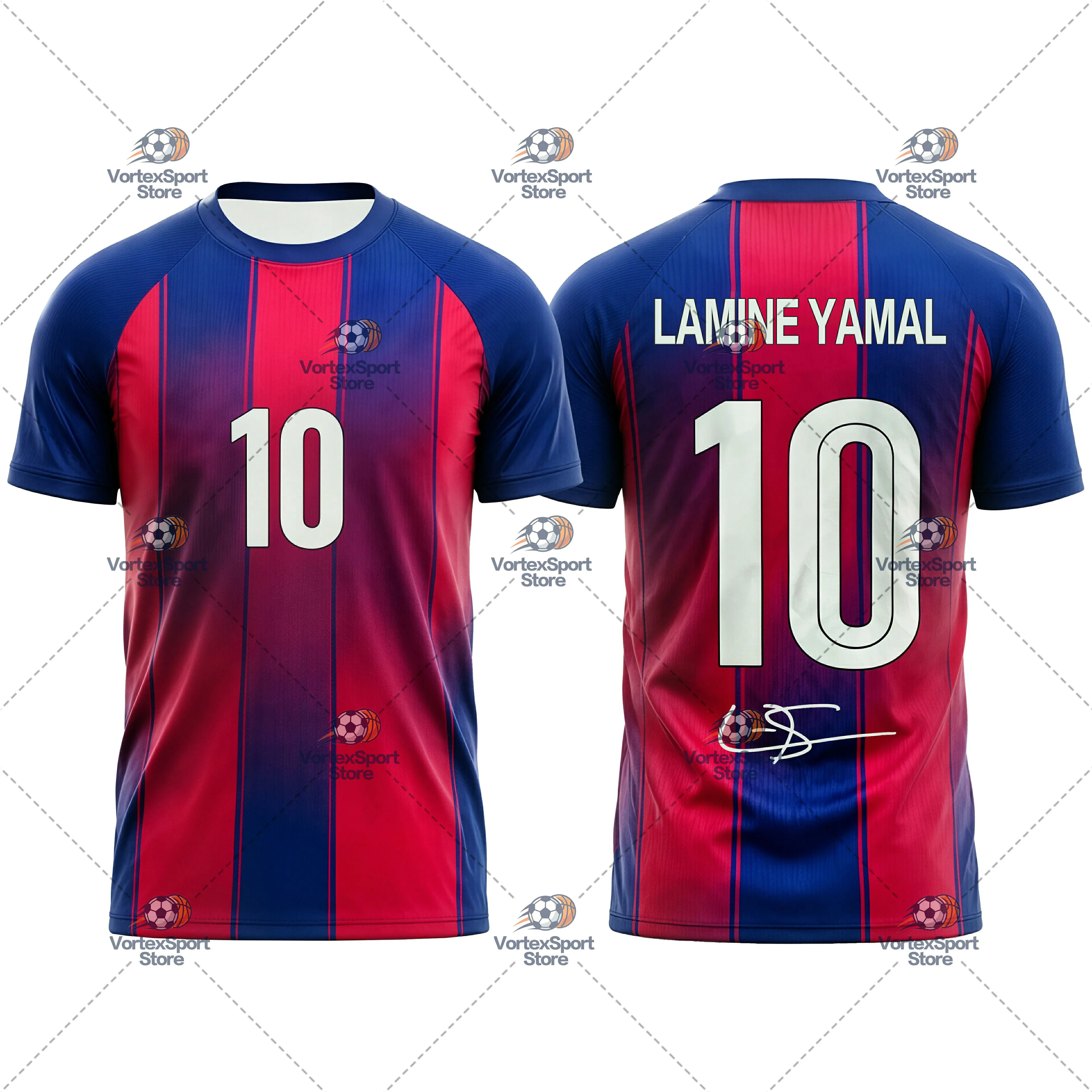 Explosions Kinder- und Herren-Fußballtrikot Spanien Nr. 10, Schnelltrocknend, Alle Größen, Kurzarm, O-Ausschnitt, Yamal Fußball-Fan-Trikot – Detail 5