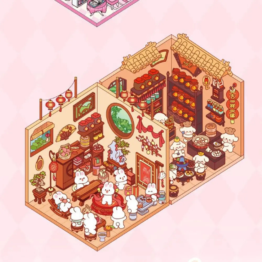 10 في 1 كتاب ملصقات المناظر الطبيعية الكرتون كابيبارا المقصورة المشهد الشارات الزخرفية مزيج مجاني لطيف #1