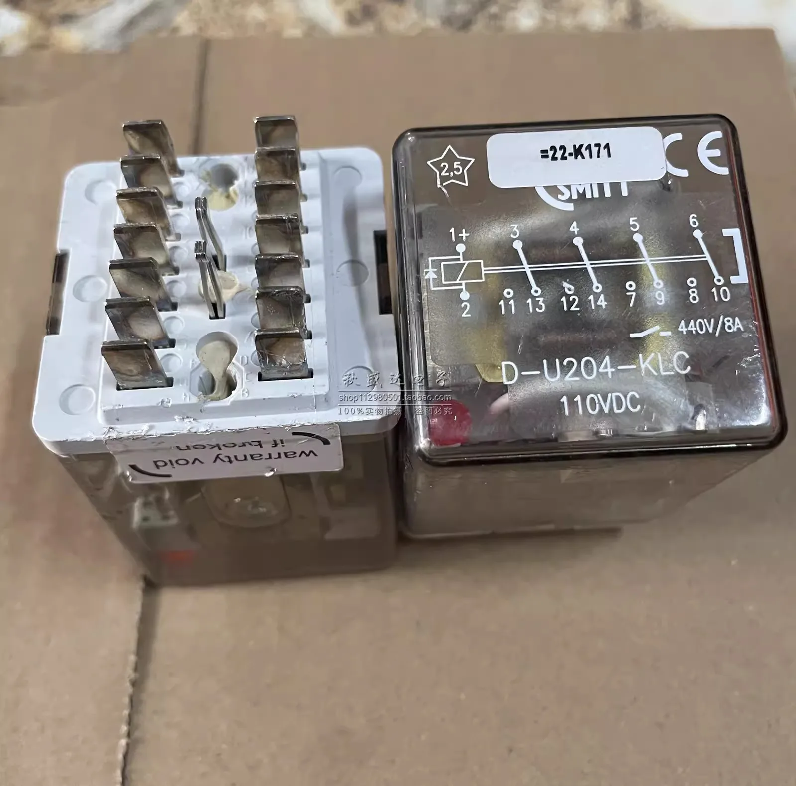 D-U204-KLC 110VDC Netherlands Mors Smitt Morsmitt Relay