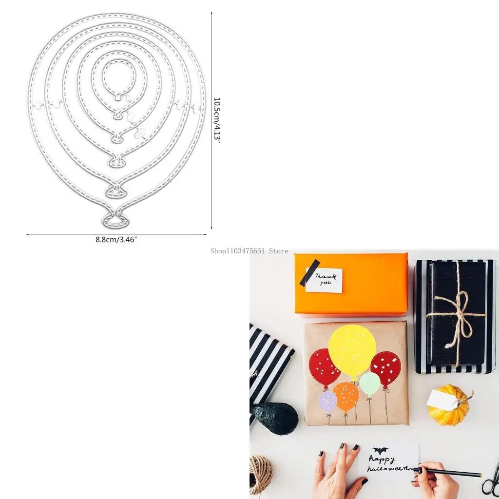 

Balloon Metal Cutting Dies Stencil DIY Scrapbooking Album Paper Card Template