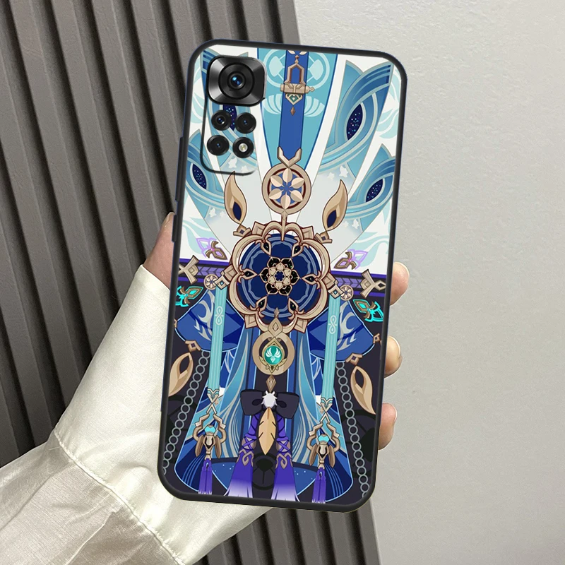 Genshin Impact Wanderer Phone Case For Xiaomi Redmi Note 12 11 8 9 10 Pro 10S 11S 8T Redmi 10C 10A 10 12C 9C Funda
