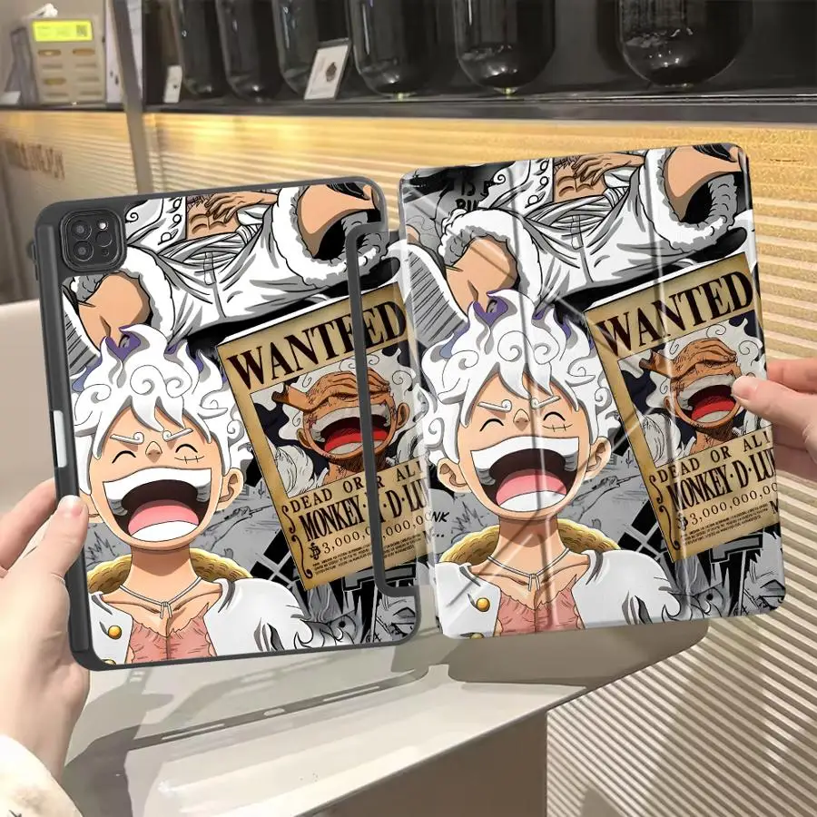 

OneS P-ieceS Cute Anime Luffy Tablet Case For iPad Pro 11th 10th 9th 8th 7th 12.9inch Air 4 5 M3 M2 1 2 M4 11inch Pro 2025 Mini
