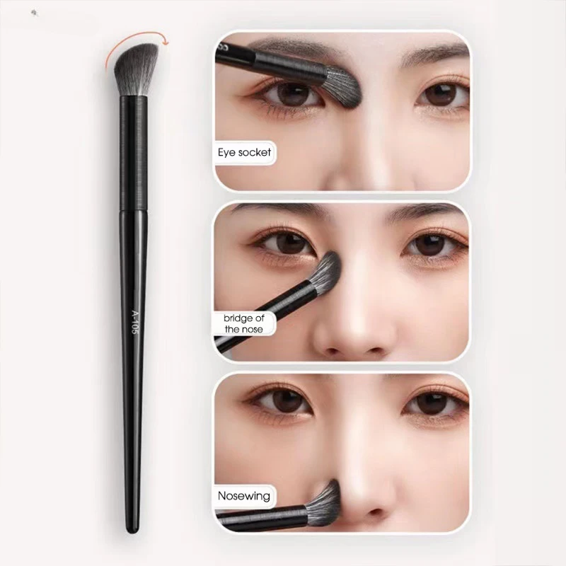 Nose Shadow Brush Angled Contour Makeup Brushes Eye Nose Silhouette Eyeshadow Cosmetic Blending Concealer Brush Makeup Tools