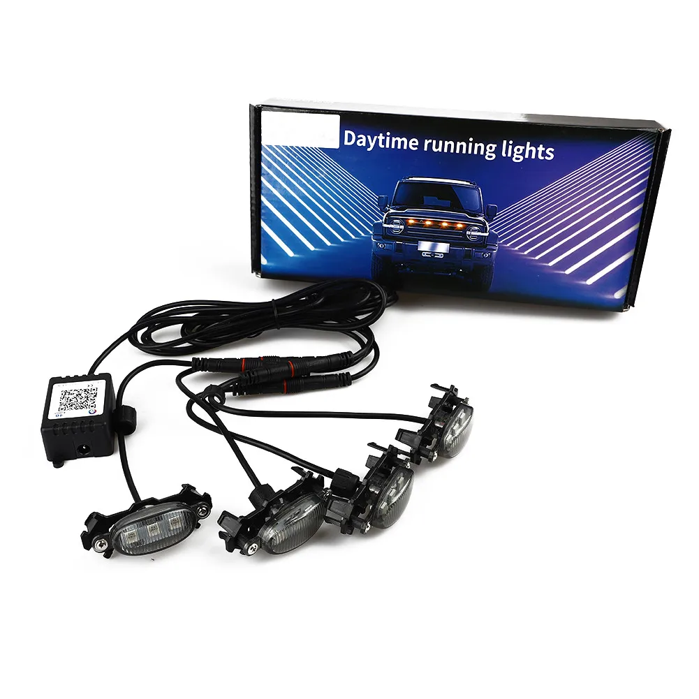 Car Grille LED Lights For Toyota For Tacoma For Ford F150 Raptor Style RGB Colorful Lamp Kits Wireless Bluetooth Control Lights - view 3