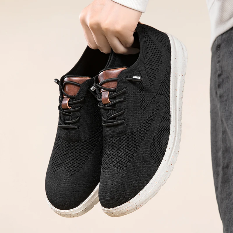Mens Wide Toe Mesh Shoes Brogues Loafers Dudes Summer Stylish Breathable Non-Leather Casual Shoes Lightweight Big Size 49 50