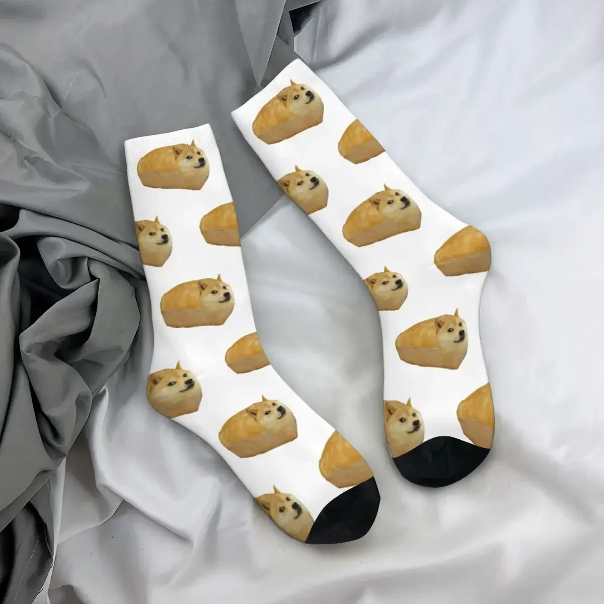 Doge pagnotta di pane calzini Harajuku calze di alta qualità calze lunghe per tutte le stagioni accessori per regali Unisex