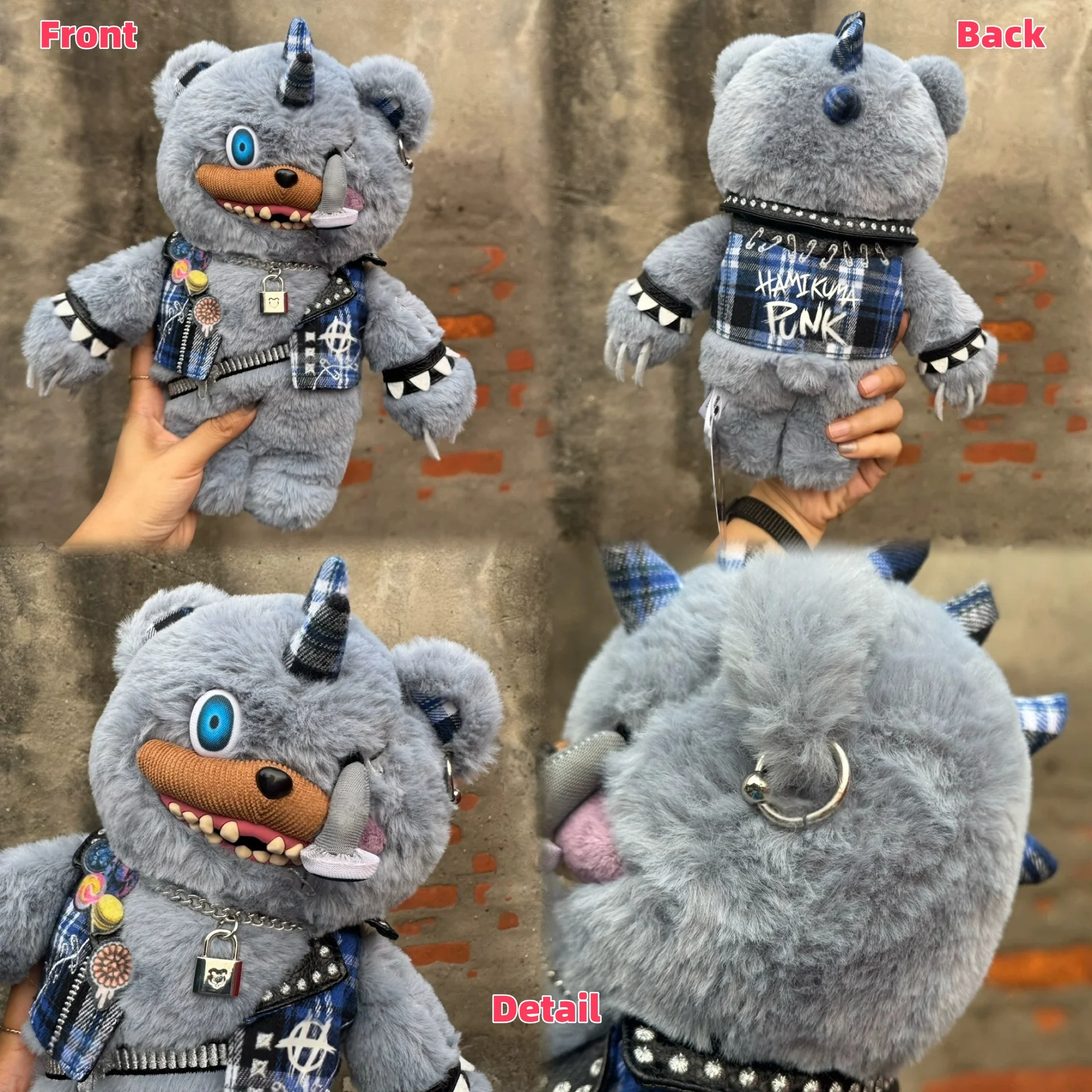 Universal Studios Halloween limited edition Hamikuma Zombie Bear plush toy backpack for girls - souvenir, holiday gift