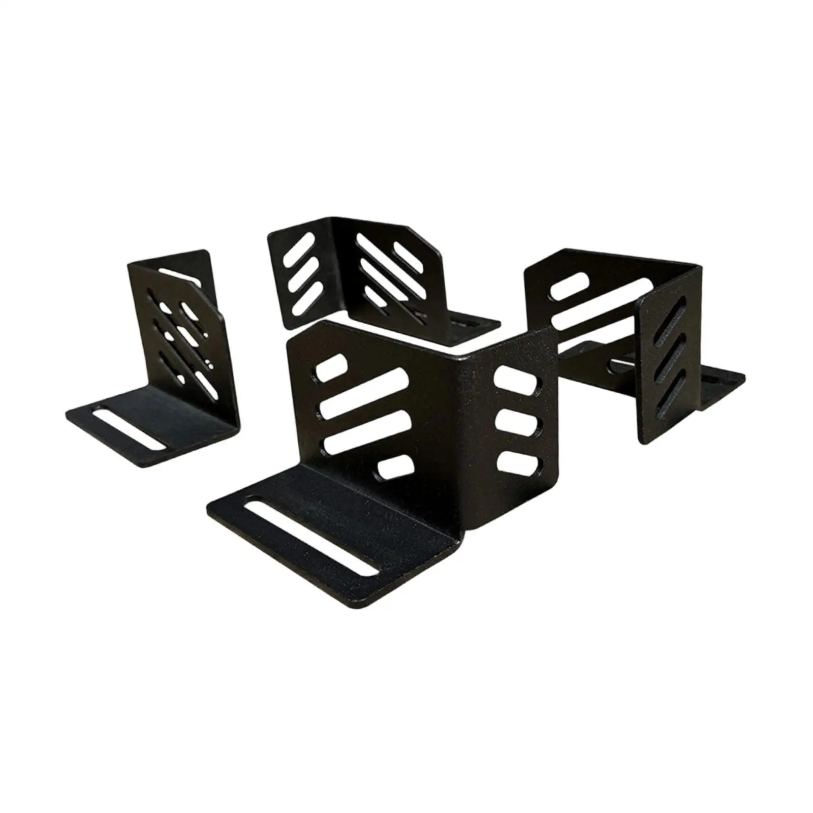 

Надежный кронштейн-держатель для крыши, стальной угловой кронштейн, черный, быстросъемный, для универсального автомобильного багажника