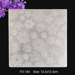 Beautiful Snowflakes Embossing Folder Plastic Plates Design For DIY Paper Card Decoration Embossing Cutting Dies Scrapbooking