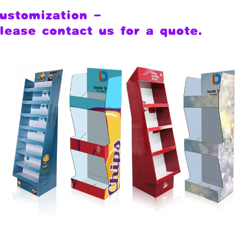 custom.Factory Sale Cardboard Material Supermarket Store Shop Wine Bottle Snack Display Racks