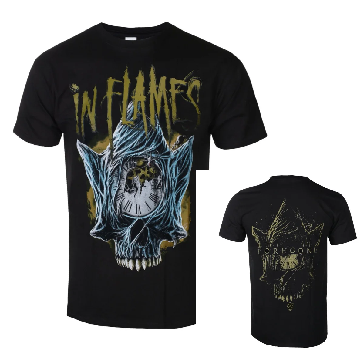 Top in Flames Graphic Cotton Band T-shirt Unisex Summer Short Sleeve Fashion Brand Tee Luxury Casual Vintage Tees