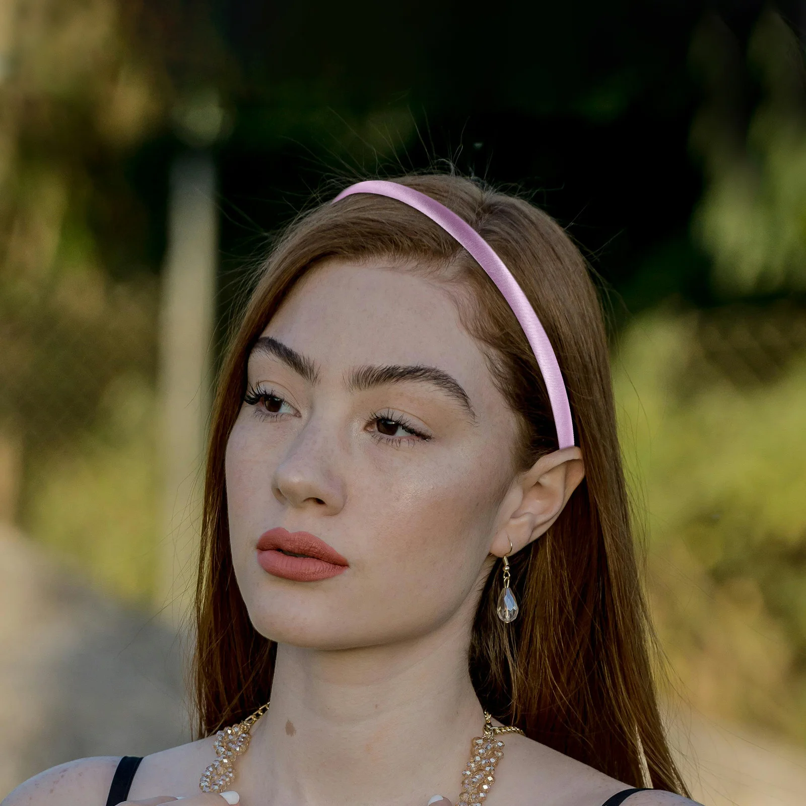 5 قطع من عصابات الرأس العصرية للنساء، مادة قماش ناعمة ملونة، تصميم غير قابل للانزلاق لعصابة رأس الشعر السميك أو الرقيق #1