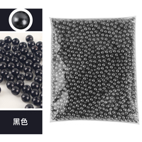 black 3Mm 4Mm 5Mm 6Mm 8Mm 10Mm 12Mm Ronde Vorm Abs Parel Kralen Voor Kralen Plastic Productie Ruimte Kralen Diy Hand-Solderen