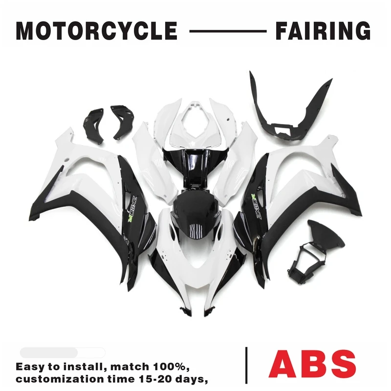

Комплект обтекателя белого и черного цвета для корпуса Kawasaki Ninja ZX10R 2016-2020, ABS