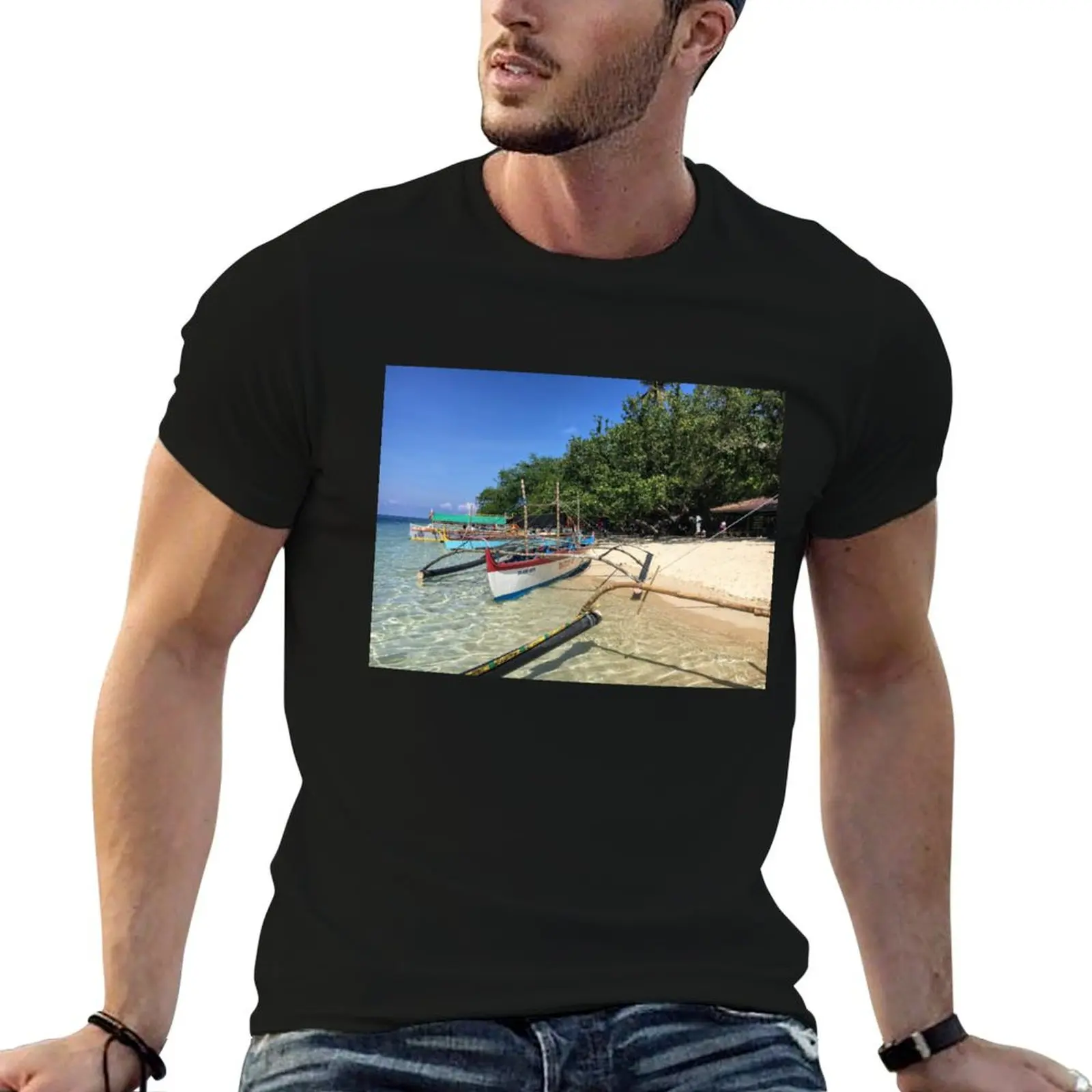 

Potipot Island Bangka T-Shirt t shirt for man 100 percent cotton t shirts for man cotton soft T-Shirt