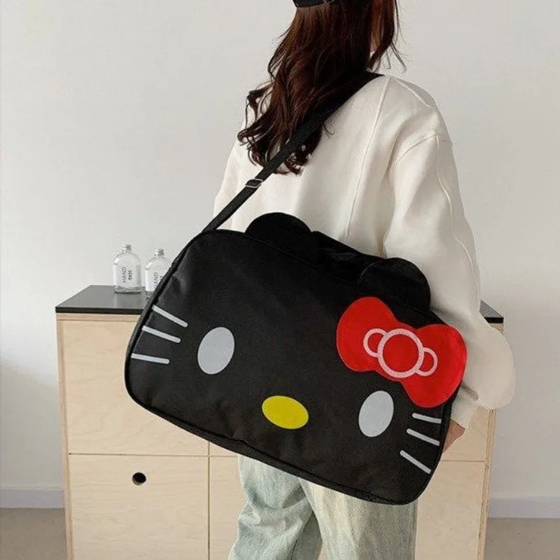 Hello Kitty borsa da viaggio carina impermeabile borsa da viaggio per cartoni animati di grande capacità borsa da viaggio portatile a breve distanza