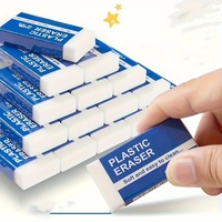 10-Pack Soft 2B Erasers, Durable and Easy to Clean, Suitable for Writing and Drawing Office Supplies, School Essentials