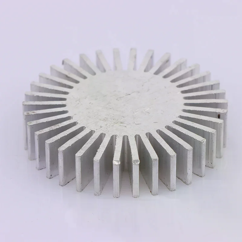 COB Radiator Diameter 50mm 3~7W High Power Led Heatsink Sunflower Solid Radiator Round Alloy Aluminum